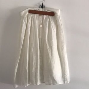 Zara linen blend skirt